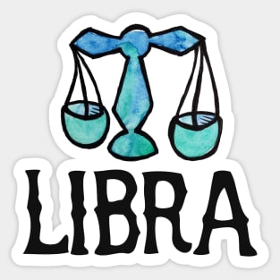 Libra scales Sticker